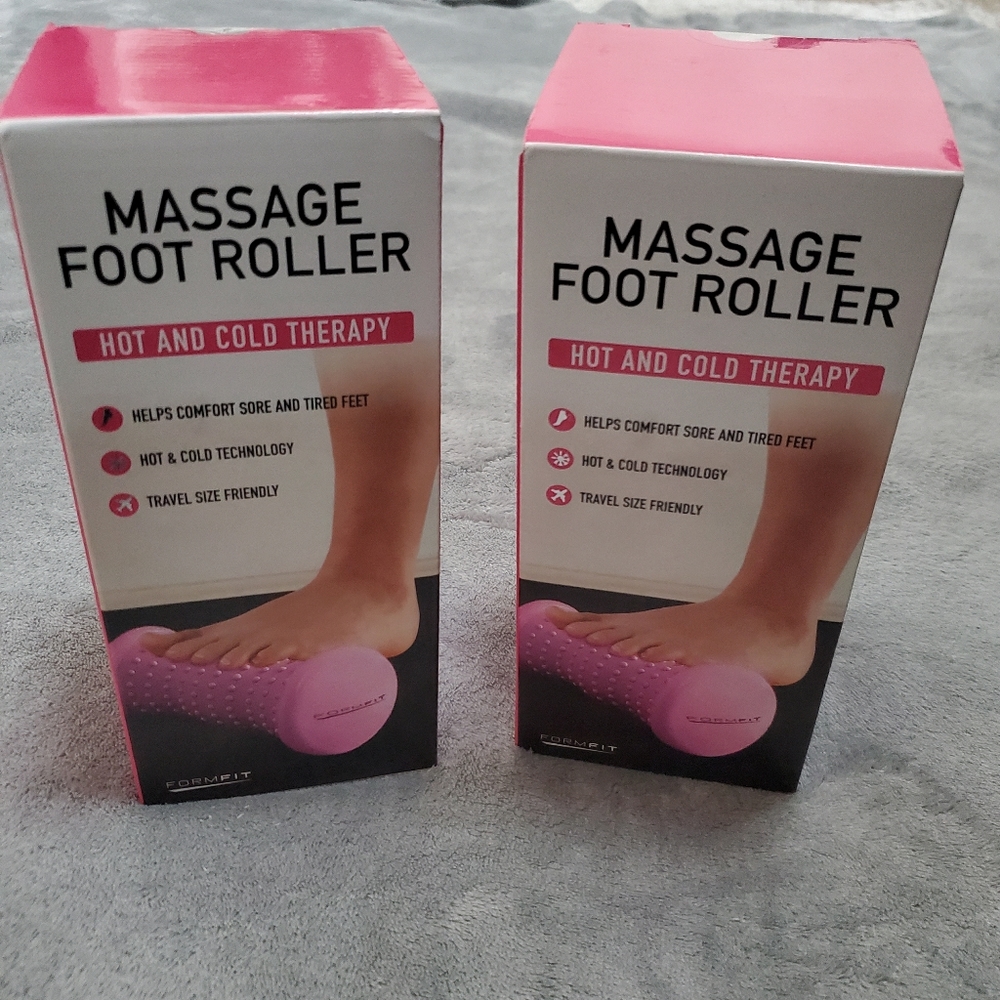 Massage Foot Roller (x2) - Hot and Cold Therapy